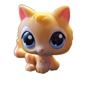 Littlest Pet Shop LPT Orange Kitty #47 Vintage 2004 *Repaired